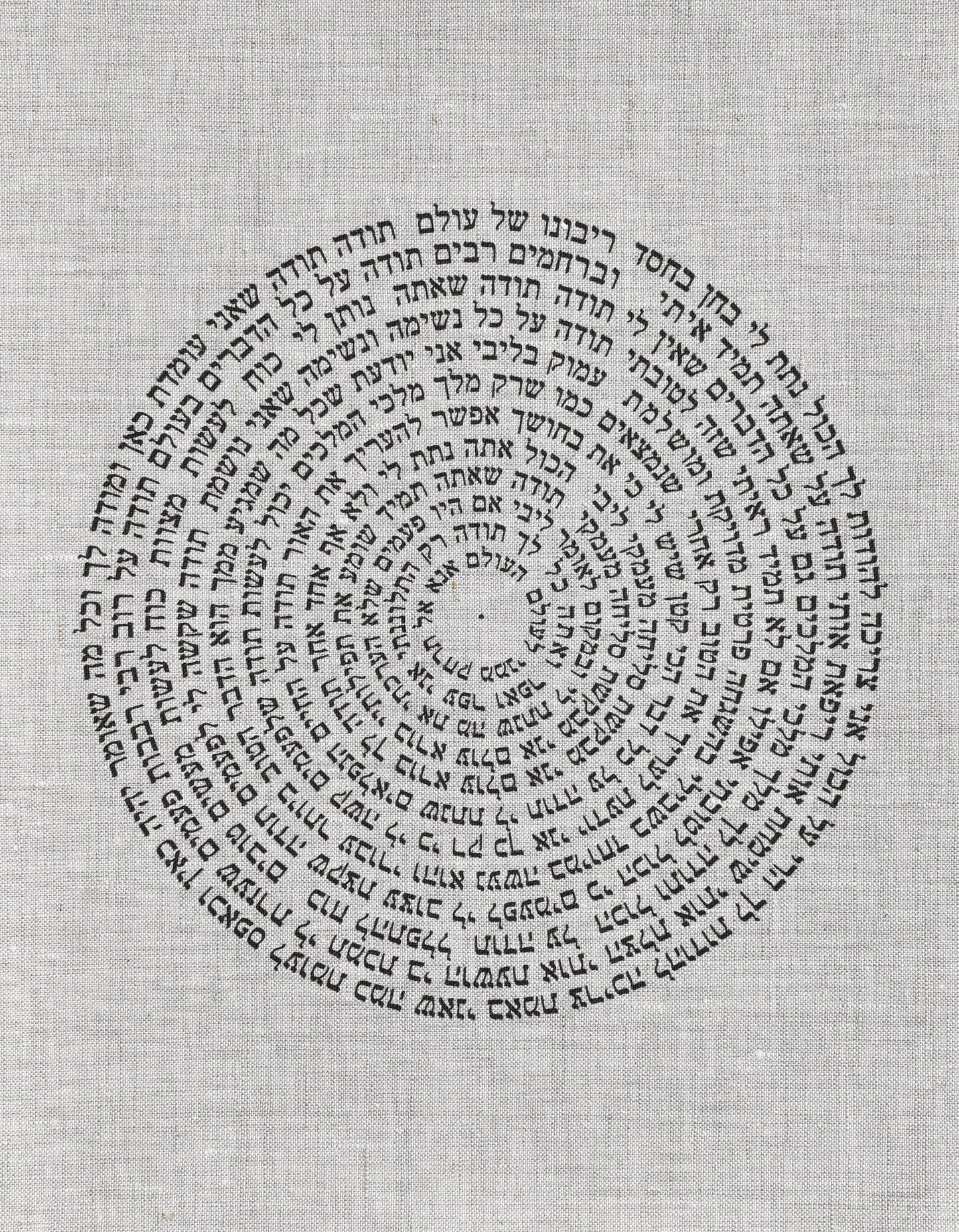 Prayer of Thanks Hodaya