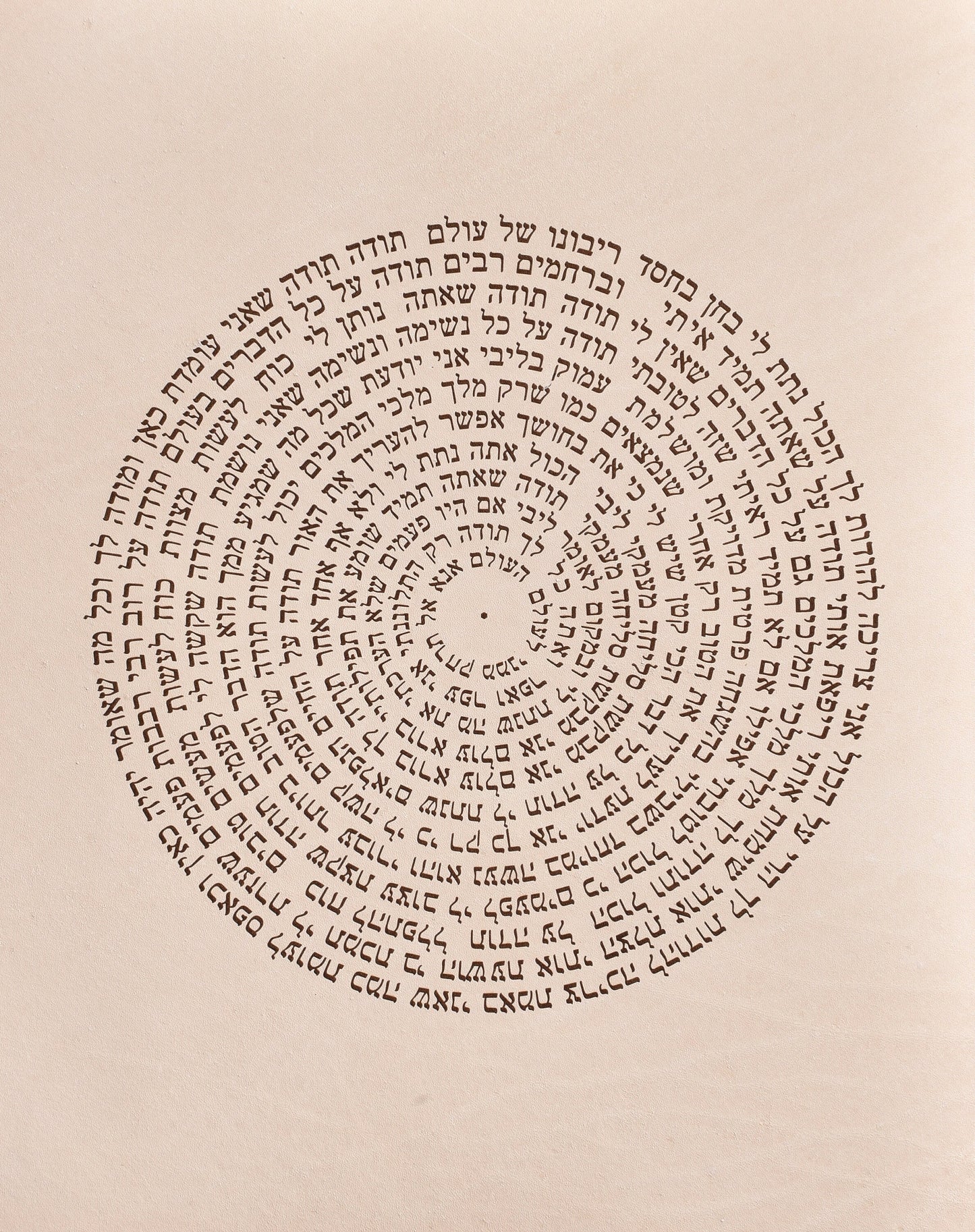 Prayer of Thanks Hodaya