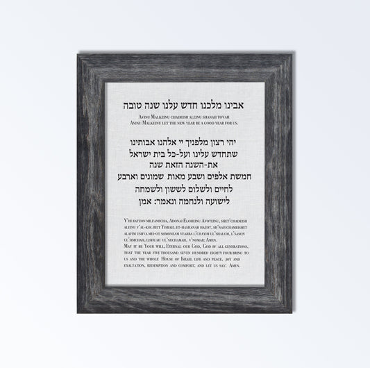 Rosh Hashanah Prayer Avinu Malkeinu